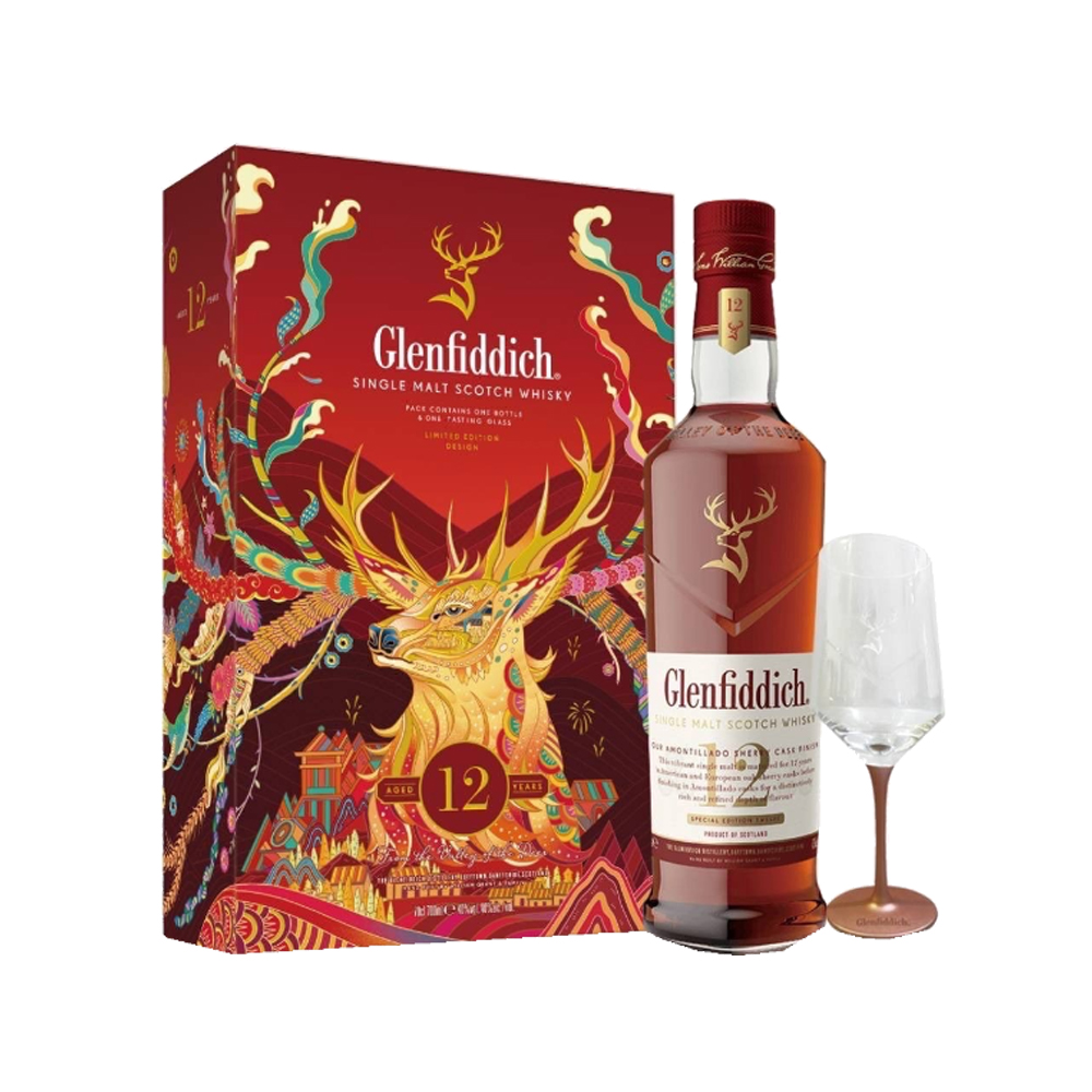 Glenfiddich 12 Year Old Amontillado Finish Gift Box - Whisky
